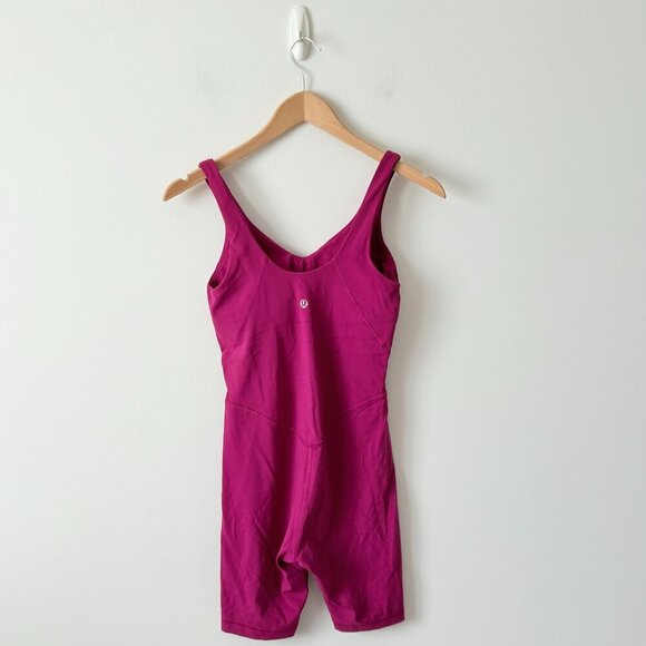 Lululemon Align Bodysuit 8” Magenta Purple Size 4 - Picture 5 of 6